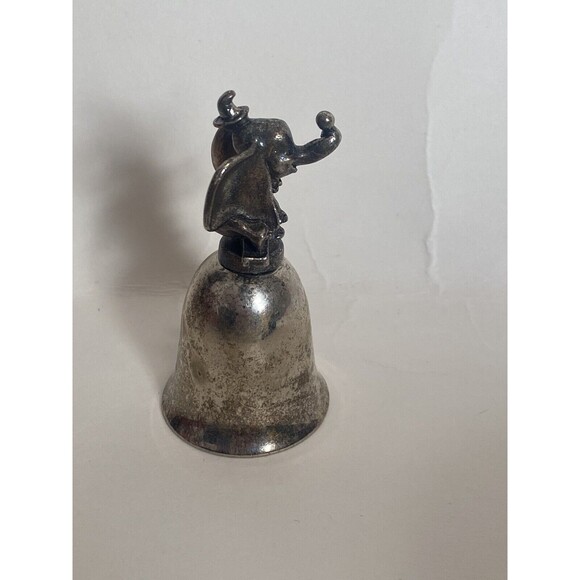 New England Collector's Society Silver Plated Disney Bell Dumbo The Elephant - Picture 2 of 9